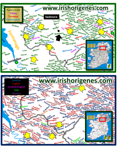 Surnames of Tyrone and Fermanagh borderlands